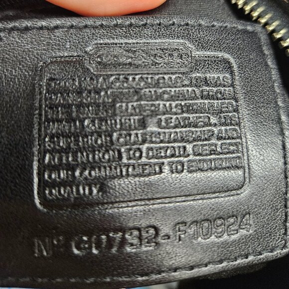 Y2K Coach Signature Logo Canvas/Leather Hobo Bag - Picture 7 of 7